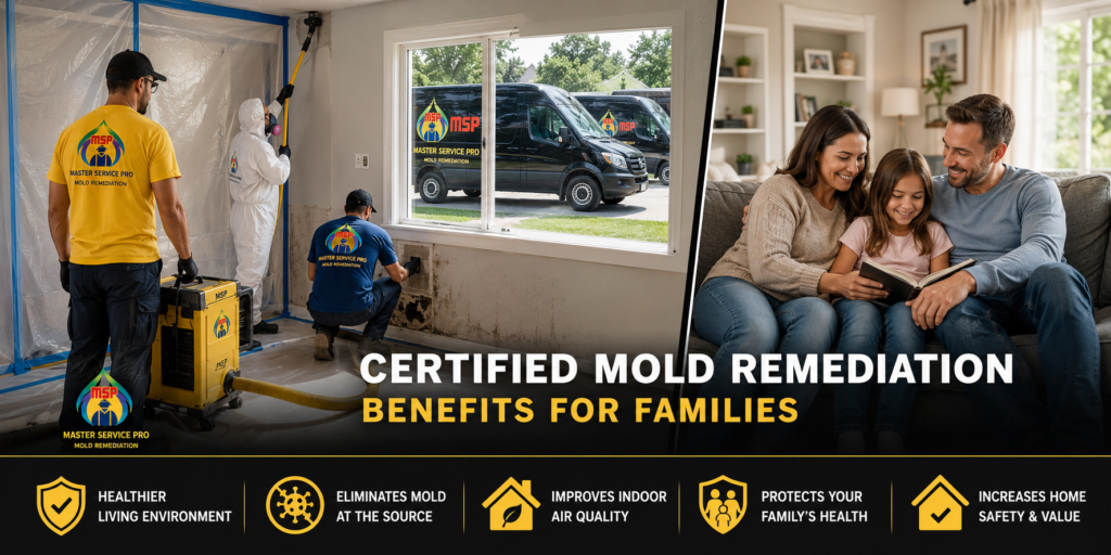 Master Service Pro Mold Removal: Certified Mold Remediation Benefits for Families