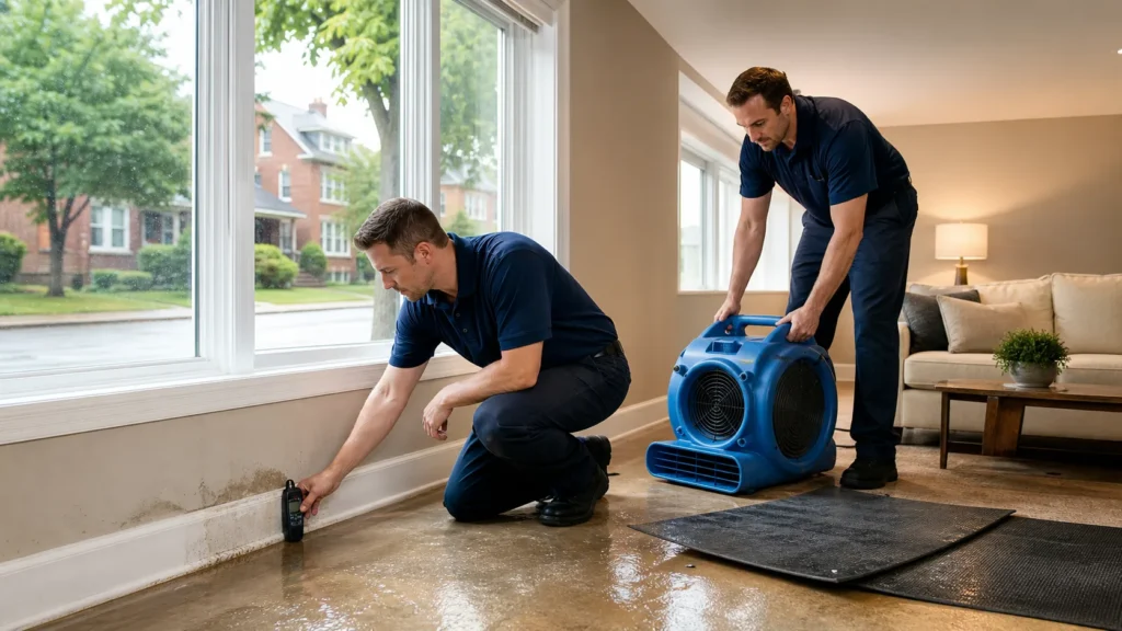 What Happens When Heavy Rain Causes Water Damage in Evanston?